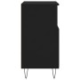 Aparador de madera contrachapada negro 60x35x70 cm by , Sideboards - Ref: Foro24-831189, Price: 72,16 €, Discount: -5%%