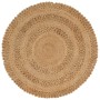 Alfombra de área trenzada a mano redonda yute 120 cm von , Teppiche - Ref: Foro24-344950, Preis: 60,83 €, Rabatt: -5%%