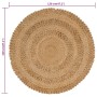 Alfombra de área trenzada a mano redonda yute 120 cm von , Teppiche - Ref: Foro24-344950, Preis: 60,83 €, Rabatt: -5%%