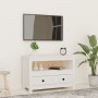 Mueble para TV de madera maciza de pino blanco 79x35x52 cm von , TV-Möbel - Ref: Foro24-821498, Preis: 97,89 €, Rabatt: %