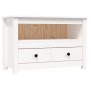 Mueble para TV de madera maciza de pino blanco 79x35x52 cm von , TV-Möbel - Ref: Foro24-821498, Preis: 97,89 €, Rabatt: %