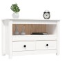 Mueble para TV de madera maciza de pino blanco 79x35x52 cm von , TV-Möbel - Ref: Foro24-821498, Preis: 97,89 €, Rabatt: %
