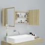 Armario espejo de baño LED acrílico roble Sonoma 100x12x45 cm von , Badezimmerwaschtische - Ref: Foro24-804983, Preis: 60,05 ...