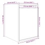 Armario de pared de madera maciza de pino blanco 30x30x40 cm by , Shelves and shelves - Ref: Foro24-813477, Price: 38,47 €, D...