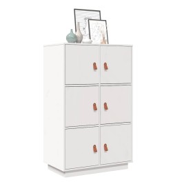 Aparador de madera maciza de pino blanco 67x40x108,5 cm von , Sideboards - Ref: Foro24-820173, Preis: 143,55 €, Rabatt: %