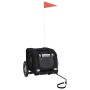 Remolque de bicicleta mascotas hierro tela Oxford negro by , pet strollers - Ref: Foro24-93870, Price: 94,34 €, Discount: %