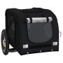 Remolque de bicicleta mascotas hierro tela Oxford negro by , pet strollers - Ref: Foro24-93870, Price: 94,34 €, Discount: %