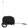 Remolque de bicicleta mascotas hierro tela Oxford negro by , pet strollers - Ref: Foro24-93870, Price: 94,34 €, Discount: %