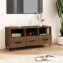 Mueble para TV madera contrachapada roble marrón 102x35x50 cm de , Muebles TV - Ref: Foro24-817500, Precio: 74,29 €