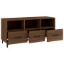 Mueble para TV madera contrachapada roble marrón 102x35x50 cm de , Muebles TV - Ref: Foro24-817500, Precio: 74,29 €