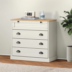 Cómoda VIGO madera maciza pino blanco 80x40x76 cm by , Drawers - Ref: Foro24-353161, Price: 198,34 €, Discount: %
