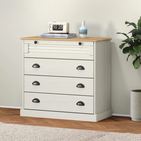 Cómoda VIGO madera maciza pino blanco 80x40x76 cm by , Drawers - Ref: Foro24-353161, Price: 198,34 €, Discount: %