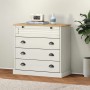 Cómoda VIGO madera maciza pino blanco 80x40x76 cm by , Drawers - Ref: Foro24-353161, Price: 198,34 €, Discount: %