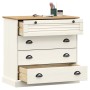 Cómoda VIGO madera maciza pino blanco 80x40x76 cm by , Drawers - Ref: Foro24-353161, Price: 198,34 €, Discount: %