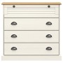 Cómoda VIGO madera maciza pino blanco 80x40x76 cm by , Drawers - Ref: Foro24-353161, Price: 198,34 €, Discount: %