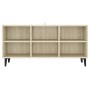 Mueble de TV con patas metal color roble Sonoma 103,5x30x50 cm | Foro24.es | Tu tienda online para hogar, jardín y más Foro24.es