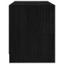 Massiver TV-Schrank aus schwarzem Kiefernholz, 80 x 31 x 39 cm von vidaXL, TV-Möbel - Ref: Foro24-809898, Preis: 70,19 €, Rab...