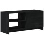 Massiver TV-Schrank aus schwarzem Kiefernholz, 80 x 31 x 39 cm von vidaXL, TV-Möbel - Ref: Foro24-809898, Preis: 70,19 €, Rab...