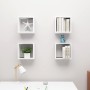 Estantes cubo de pared 4 unidades blanco 30x15x30 cm von , Regale und Regale - Ref: Foro24-806999, Preis: 42,22 €, Rabatt: %