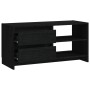 Massiver TV-Schrank aus schwarzem Kiefernholz, 80 x 31 x 39 cm von vidaXL, TV-Möbel - Ref: Foro24-809898, Preis: 70,19 €, Rab...