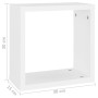 Estantes cubo de pared 4 unidades blanco 30x15x30 cm von , Regale und Regale - Ref: Foro24-806999, Preis: 42,22 €, Rabatt: %