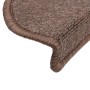 Alfombrillas de escalera 15 unidades marrón café 56x17x3 cm by , Stair mats - Ref: Foro24-133880, Price: 67,82 €, Discount: %