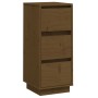 Aparador de madera maciza de pino marrón miel 32x34x75 cm by , Sideboards - Ref: Foro24-813371, Price: 62,76 €, Discount: %