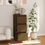 Aparador de madera maciza de pino marrón miel 32x34x75 cm by , Sideboards - Ref: Foro24-813371, Price: 62,76 €, Discount: %