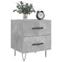 Mesita noche 2 uds madera ingeniería gris hormigón 40x35x47,5cm by , Nightstands - Ref: Foro24-827301, Price: 58,38 €, Discou...