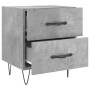 Mesita noche 2 uds madera ingeniería gris hormigón 40x35x47,5cm by , Nightstands - Ref: Foro24-827301, Price: 58,38 €, Discou...