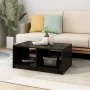 Black solid pine wood coffee table 75x50x33.5 cm by vidaXL, Coffee table - Ref: Foro24-809910, Price: 49,62 €, Discount: %