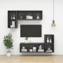 Mueble de pared para TV madera contrachapada gris 37x37x107 cm by , TV Furniture - Ref: Foro24-805482, Price: 50,63 €, Discou...