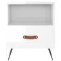 Mesita de noche madera de ingeniería blanco brillo 40x35x47,5cm by , Nightstands - Ref: Foro24-827376, Price: 37,27 €, Discou...