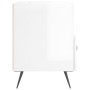 Mesita de noche madera de ingeniería blanco brillo 40x35x47,5cm by , Nightstands - Ref: Foro24-827376, Price: 37,27 €, Discou...
