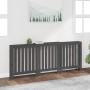 Cubierta de radiador madera maciza de pino gris 210x21x85 cm by , Accessories for heating radiators - Ref: Foro24-822588, Pri...
