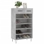 Zapatero madera de ingeniería gris hormigón 60x35x105 cm | Foro24.es | Tu tienda online para hogar, jardín y más Foro24.es