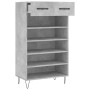 Zapatero madera de ingeniería gris hormigón 60x35x105 cm | Foro24.es | Tu tienda online para hogar, jardín y más Foro24.es