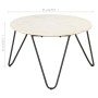 Mesa de centro piedra real textura de mármol blanco 65x65x42 cm by , Coffee table - Ref: Foro24-286446, Price: 112,15 €, Disc...