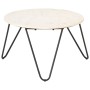 Mesa de centro piedra real textura de mármol blanco 65x65x42 cm by , Coffee table - Ref: Foro24-286446, Price: 112,15 €, Disc...
