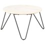 Mesa de centro piedra real textura de mármol blanco 65x65x42 cm by , Coffee table - Ref: Foro24-286446, Price: 112,15 €, Disc...