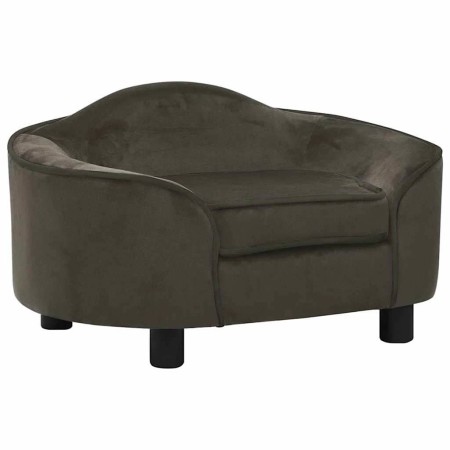 Sofá para perros felpa gris oscuro 67x47x36 cm by , Beds for dogs - Ref: Foro24-171087, Price: 107,99 €, Discount: %