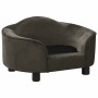 Sofá para perros felpa gris oscuro 67x47x36 cm by , Beds for dogs - Ref: Foro24-171087, Price: 107,99 €, Discount: %