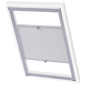 Persiana plisada blanca C04 de , Persianas y estores - Ref: Foro24-131308, Precio: 19,55 €, Descuento: -5%%