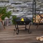 Brasero con atizador acero XXL 50 cm de , Chimeneas - Ref: Foro24-360065, Precio: 111,94 €