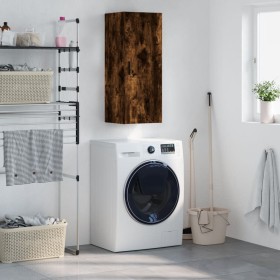 Armario de pared roble ahumado 34,5x34x90 cm by , Sideboards - Ref: Foro24-828873, Price: 54,40 €, Discount: %
