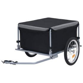 Remolque para bicicletas negro y gris 65 kg von , Fahrradanhänger - Ref: Foro24-92590, Preis: 157,57 €, Rabatt: %