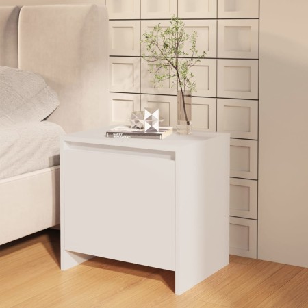 Mesita de noche madera de ingeniería blanco 45x34x44,5 cm by , Nightstands - Ref: Foro24-809863, Price: 37,91 €, Discount: %