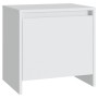 Mesita de noche madera de ingeniería blanco 45x34x44,5 cm by , Nightstands - Ref: Foro24-809863, Price: 37,91 €, Discount: %