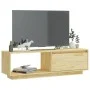 Mueble de TV de madera maciza de pino 110x30x33,5 cm de vidaXL, Muebles TV - Ref: Foro24-809888, Precio: 52,62 €, Descuento: %