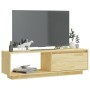TV-Schrank aus massivem Kiefernholz, 110 x 30 x 33,5 cm von vidaXL, TV-Möbel - Ref: Foro24-809888, Preis: 53,29 €, Rabatt: %